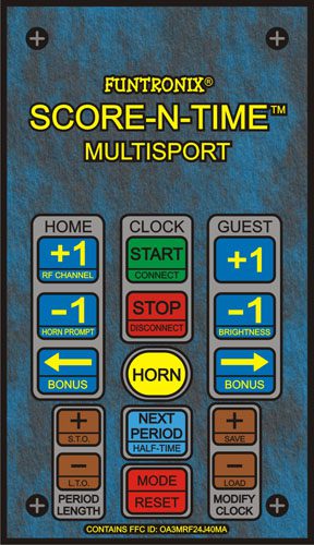 Multisport scoreboard interface