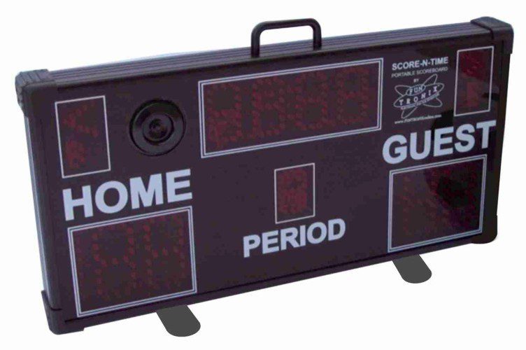 Compact scoreboard with handle