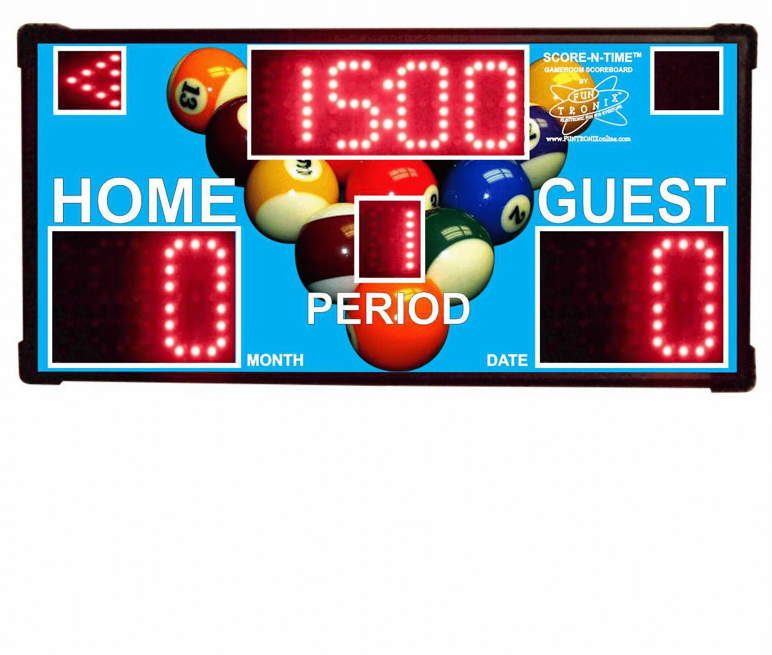 LED scoreboard for billiards game display