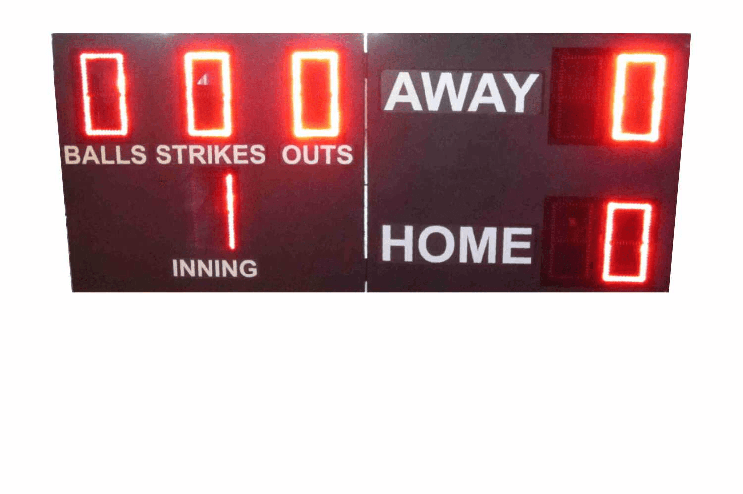Digital scoreboard with inning display