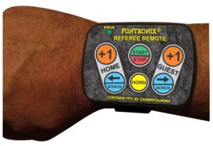 Wrist-worn referee remote control